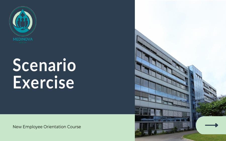 Medinova scenario exercise instructions cover page